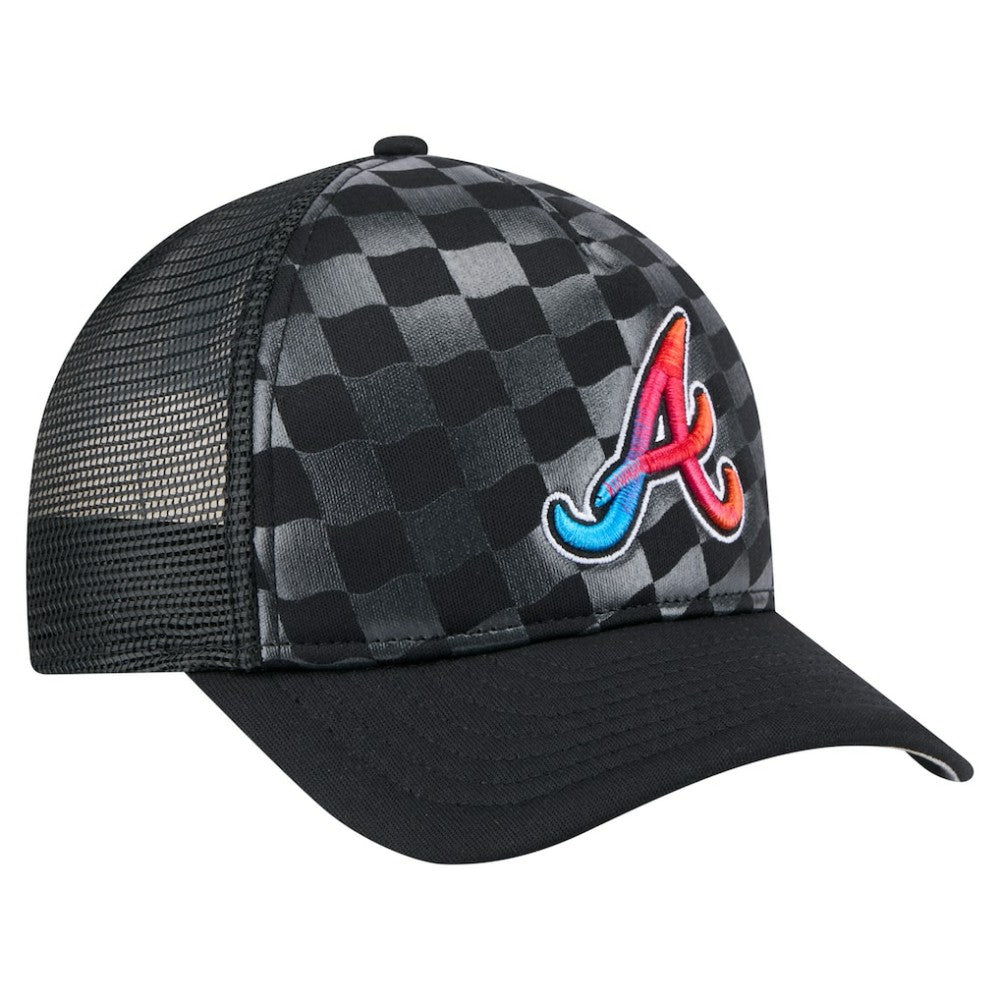 Atlanta Braves New Era Gradient 9FORTY A-Frame M-Crown Trucker Adjustable Hat Sale