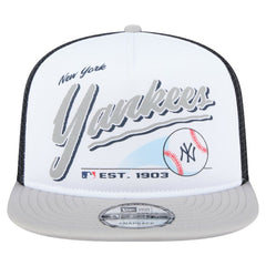 New York Yankees New Era Retro Script Trucker 9FIFTY Snapback Hat Outlet