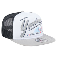 New York Yankees New Era Retro Script Trucker 9FIFTY Snapback Hat Outlet