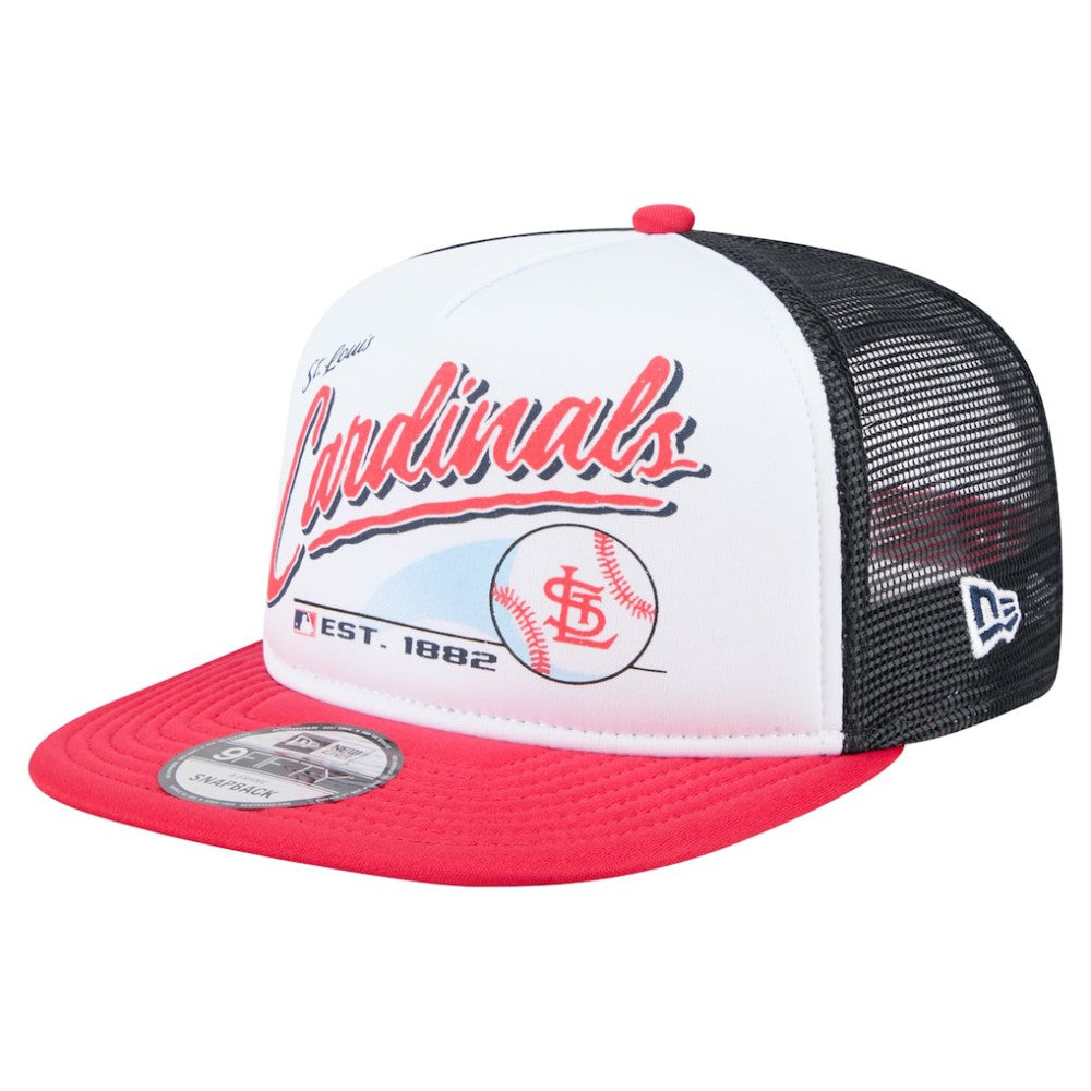 St. Louis Cardinals New Era Retro Script 9FIFTY Snapback Hat Discount