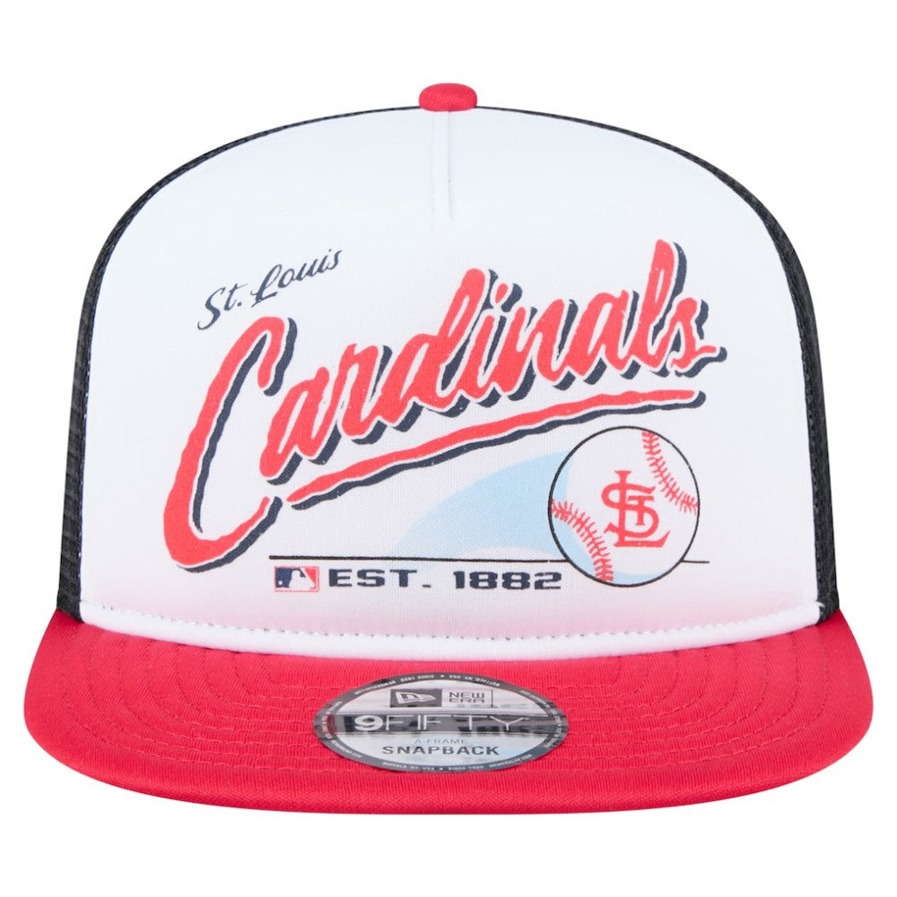 St. Louis Cardinals New Era Retro Script 9FIFTY Snapback Hat Discount