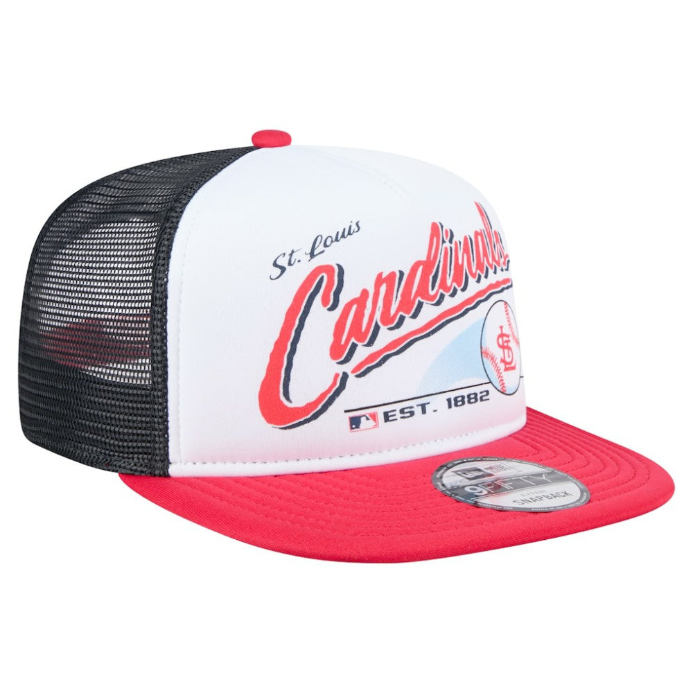 St. Louis Cardinals New Era Retro Script 9FIFTY Snapback Hat Discount