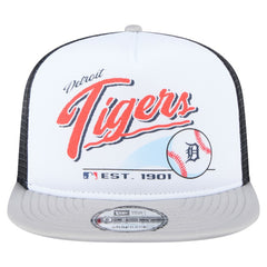 Detroit Tigers New Era Retro Script Trucker 9FIFTY Snapback Hat for sale