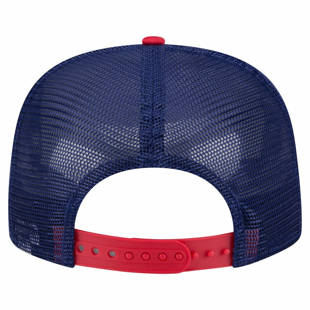 Texas Rangers New Era Retro Script Trucker 9FIFTY Snapback Hat Outlet