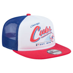 Chicago Cubs New Era Retro Script Trucker 9FIFTY Snapback Hat Near Me
