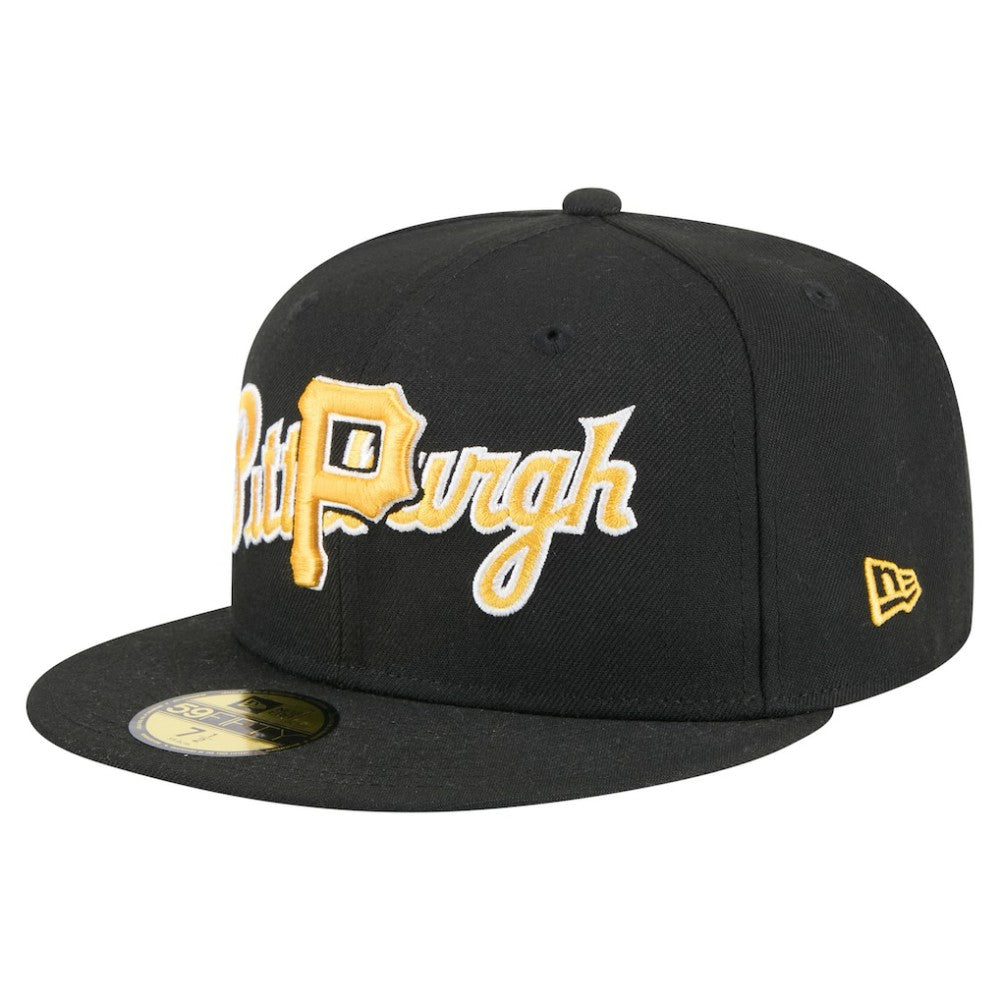Pittsburgh Pirates New Era Overlap 59FIFTY Fitted Hat Outlet