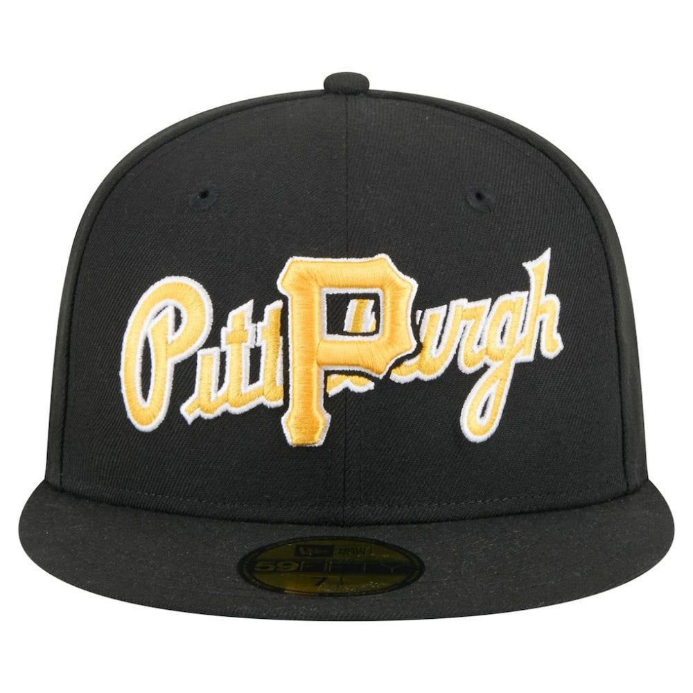 Pittsburgh Pirates New Era Overlap 59FIFTY Fitted Hat Outlet