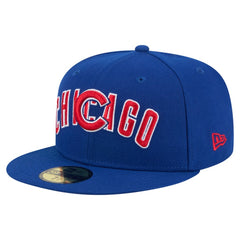 Chicago Cubs New Era Overlap 59FIFTY Fitted Hat Outlet