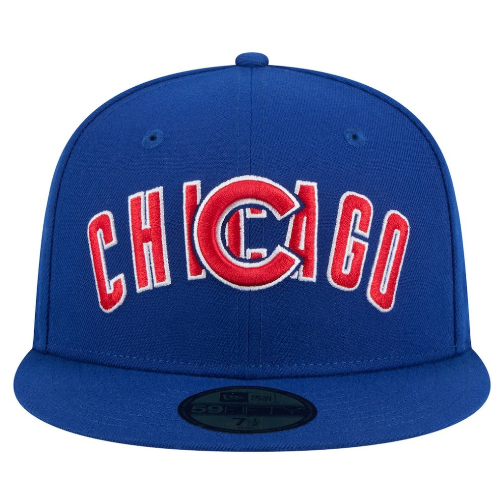 Chicago Cubs New Era Overlap 59FIFTY Fitted Hat Outlet
