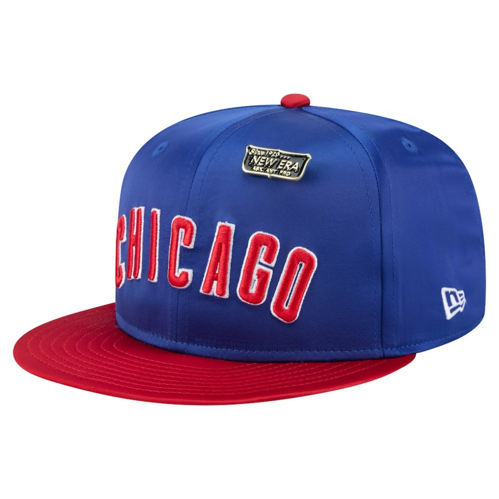 Chicago Cubs New Era Satin 59FIFTY Fitted Hat for sale