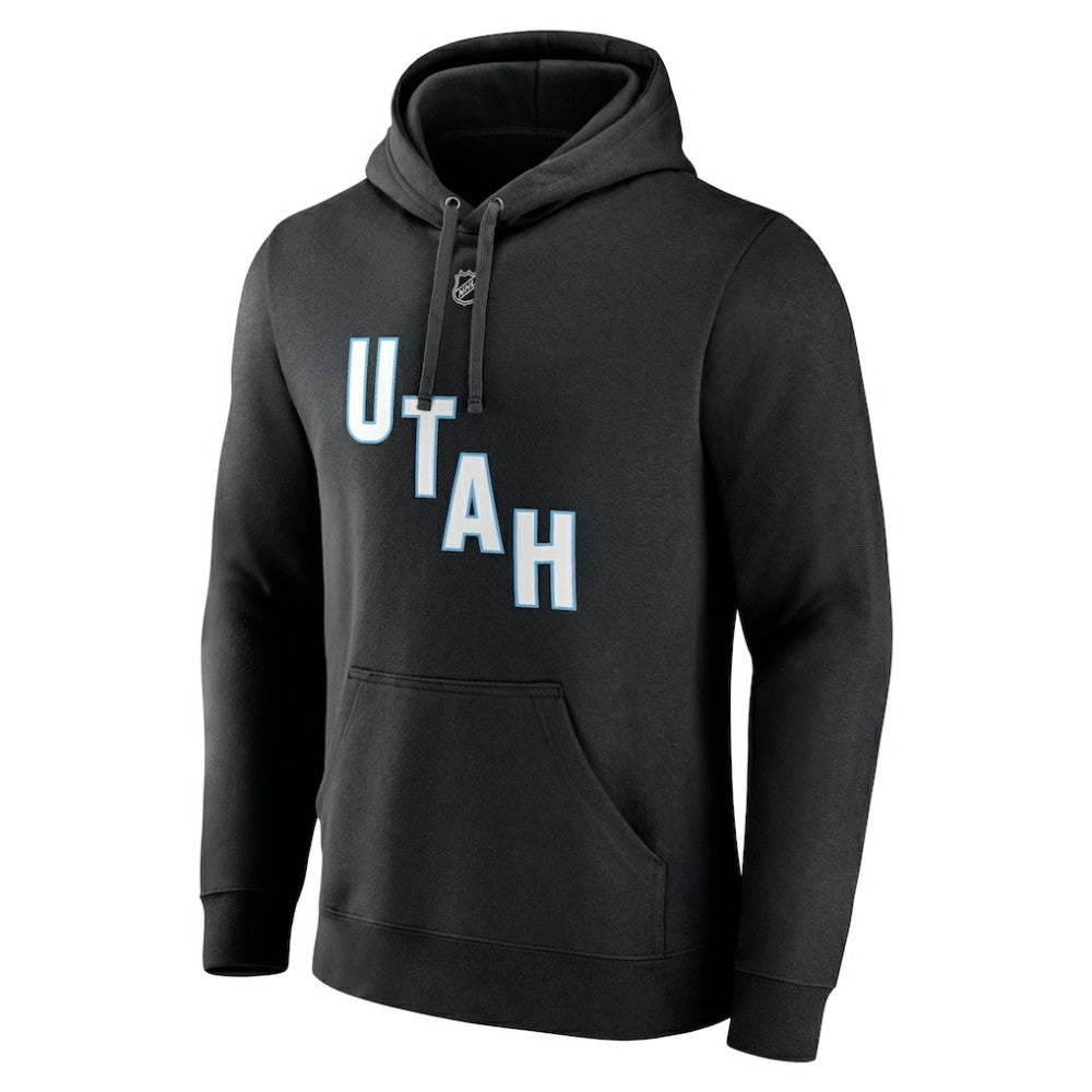 Nick Schmaltz NHL Utah Fanatics Authentic Stack Name & Number Tri-Blend Pullover Hoodie - Black | Fanatics on sale
