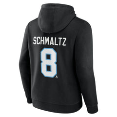 Nick Schmaltz NHL Utah Fanatics Authentic Stack Name & Number Tri-Blend Pullover Hoodie - Black | Fanatics on sale