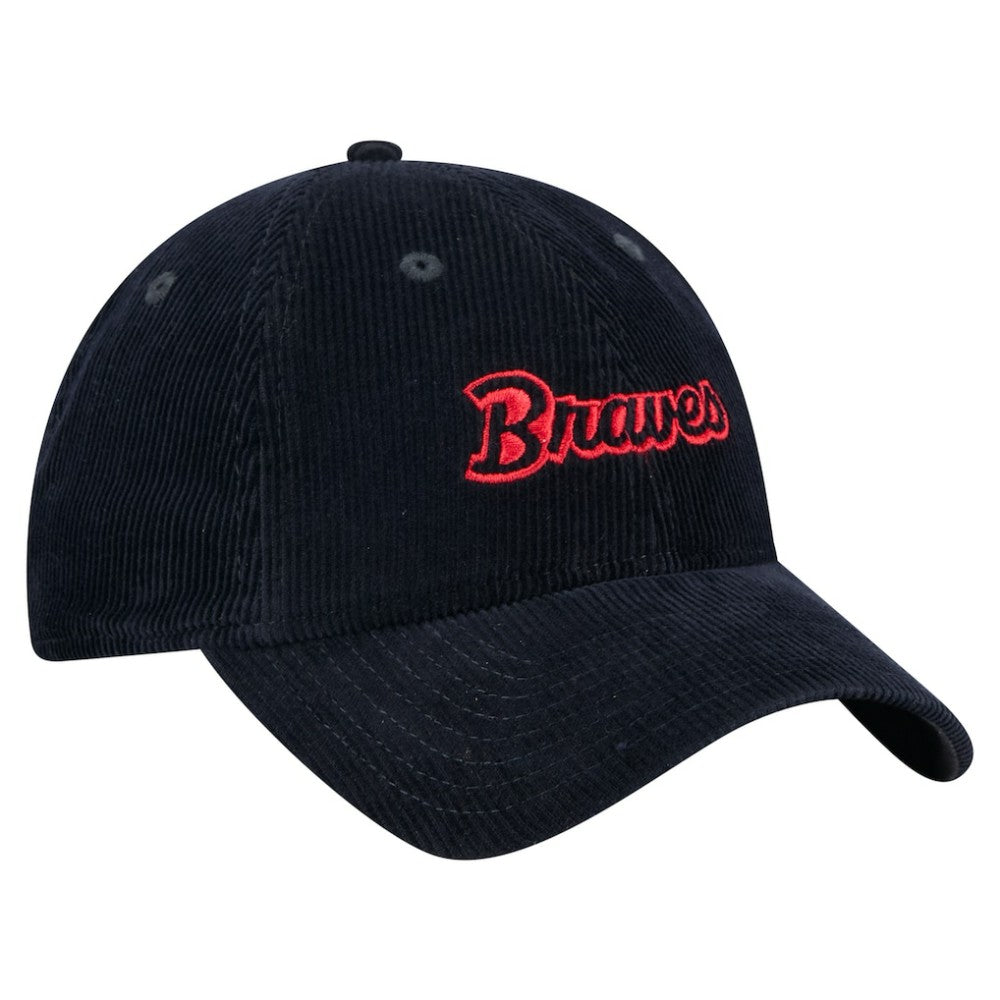 Atlanta Braves New Era Women's Corduroy 9TWENTY Adjustable Hat Discount