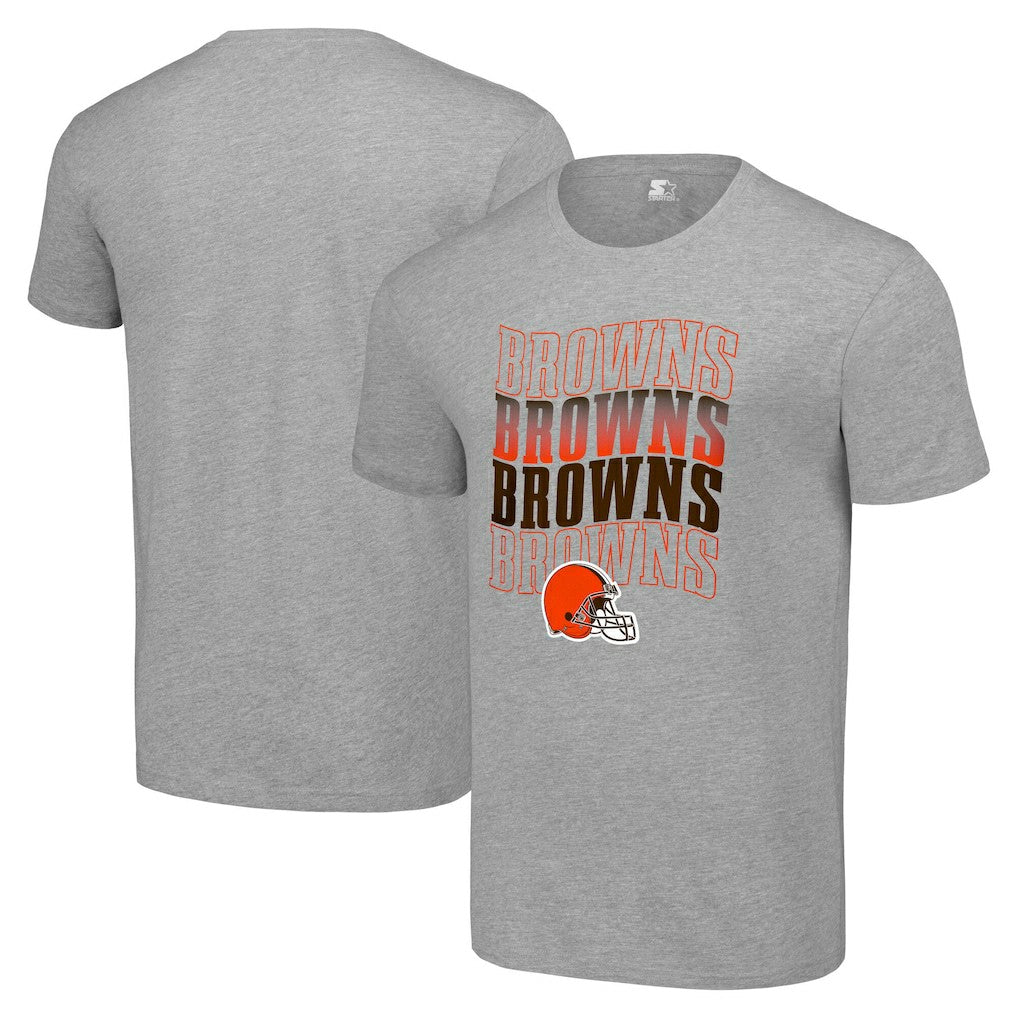 Cleveland Browns Starter Four Name T-Shirt - Heather Gray - NFL