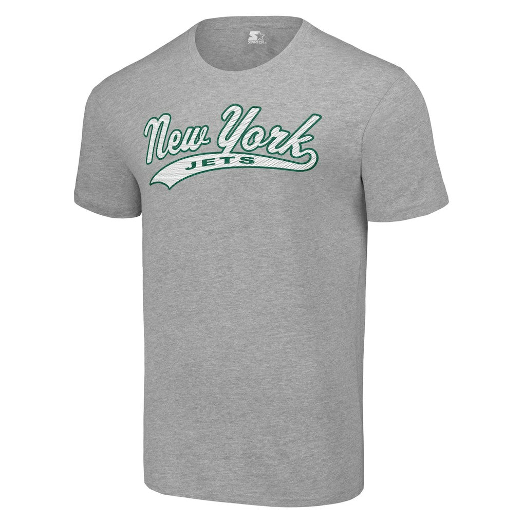 New York Jets Starter City Tailsweep T-Shirt - Heather Gray - NFL