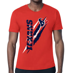 Houston Texans Starter Color Scratch T-Shirt - Red - NFL