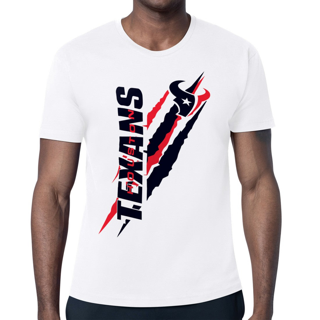 Houston Texans Starter Color Scratch T-Shirt - White - NFL