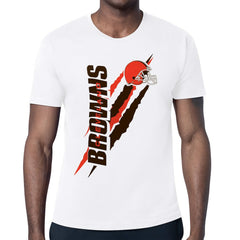 Cleveland Browns Starter Color Scratch T-Shirt - White - NFL