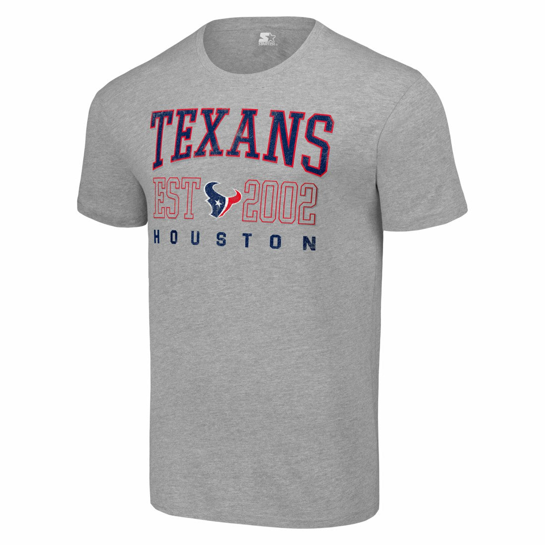 Houston Texans Starter Distressed Graphic T-Shirt - Heather Gray - NFL
