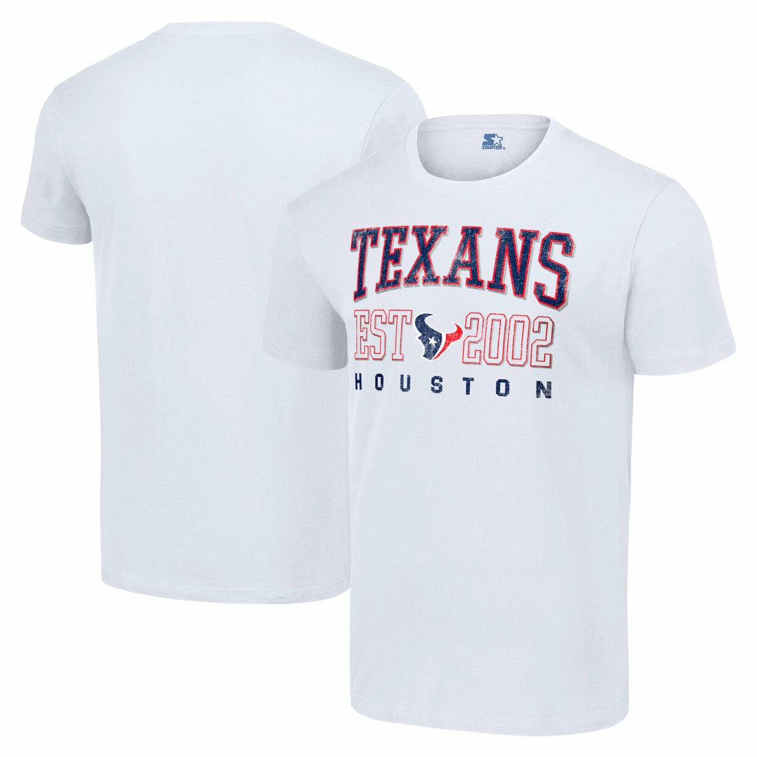 Houston Texans Starter Distressed Graphic T-Shirt - White - NFL