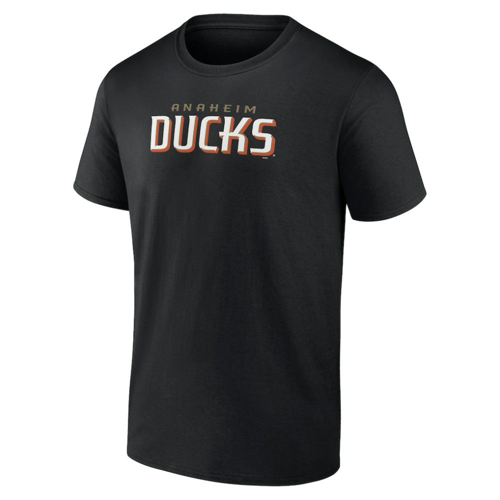 Anaheim Ducks Wordmark Logo T-Shirt - Black | NHL sale