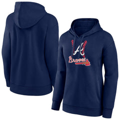Atlanta Braves Women's Fastball Pullover Hoodie Discount