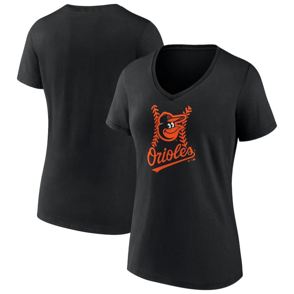 Baltimore Orioles Women's Fastball V-Neck T-Shirt Sale