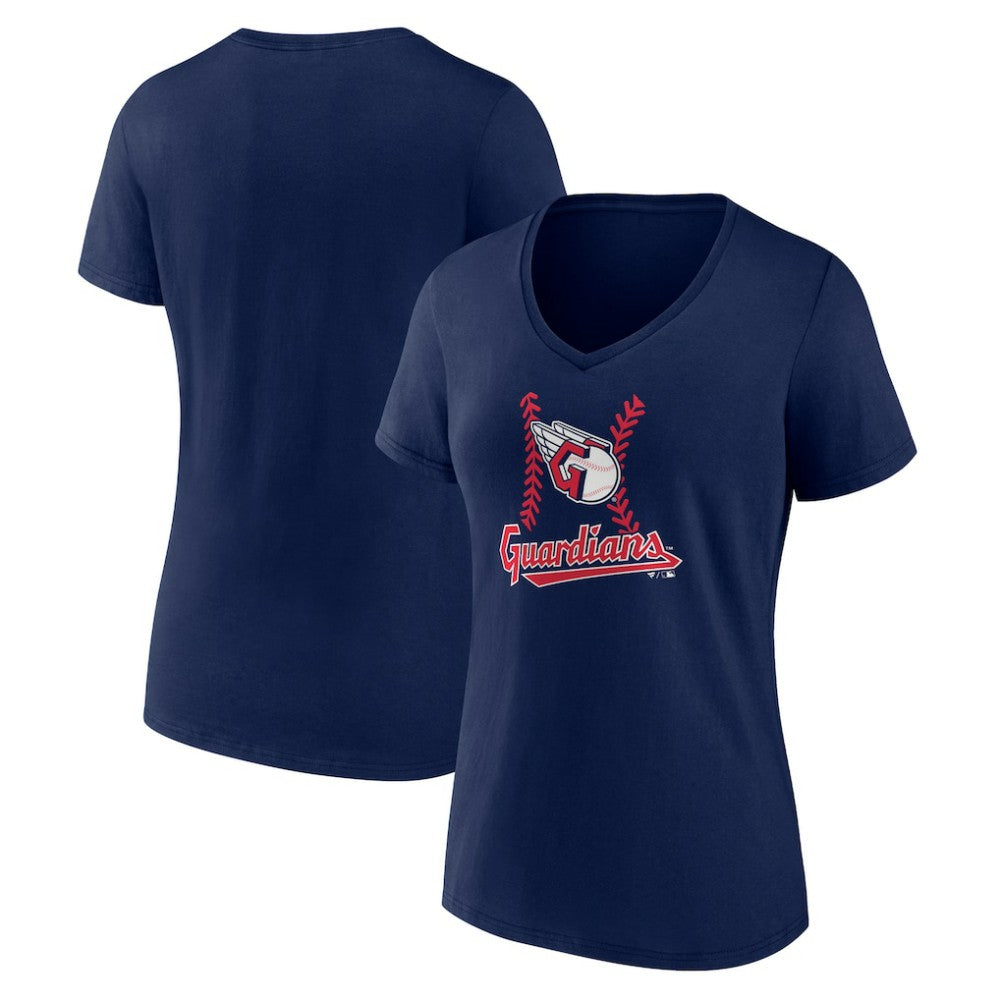 Cleveland Guardians Women's Fastball V-Neck T-Shirt Discount