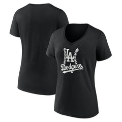 Los Angeles Dodgers Women's Fastball V-Neck T-Shirt Outlet