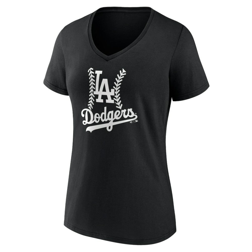 Los Angeles Dodgers Women's Fastball V-Neck T-Shirt Outlet