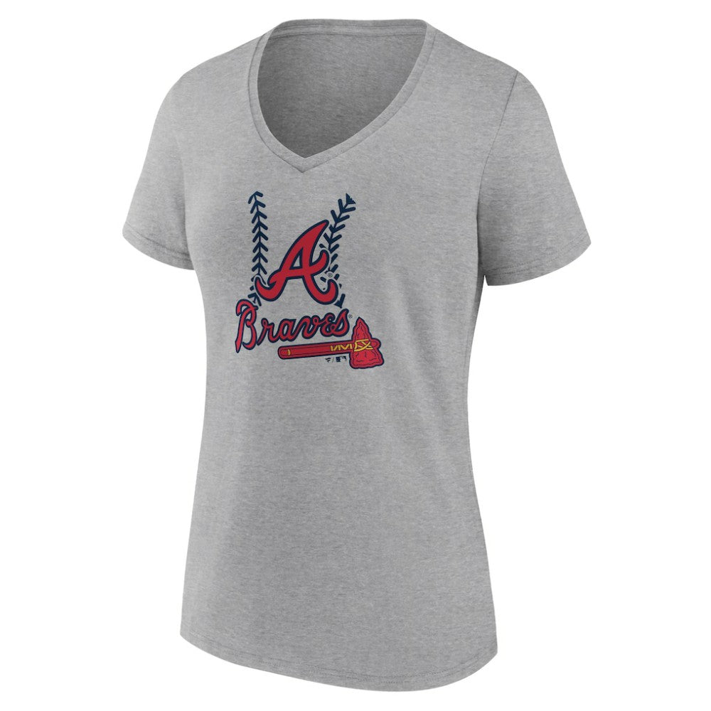 Atlanta Braves Women's Fastball V-Neck T-Shirt Near Me