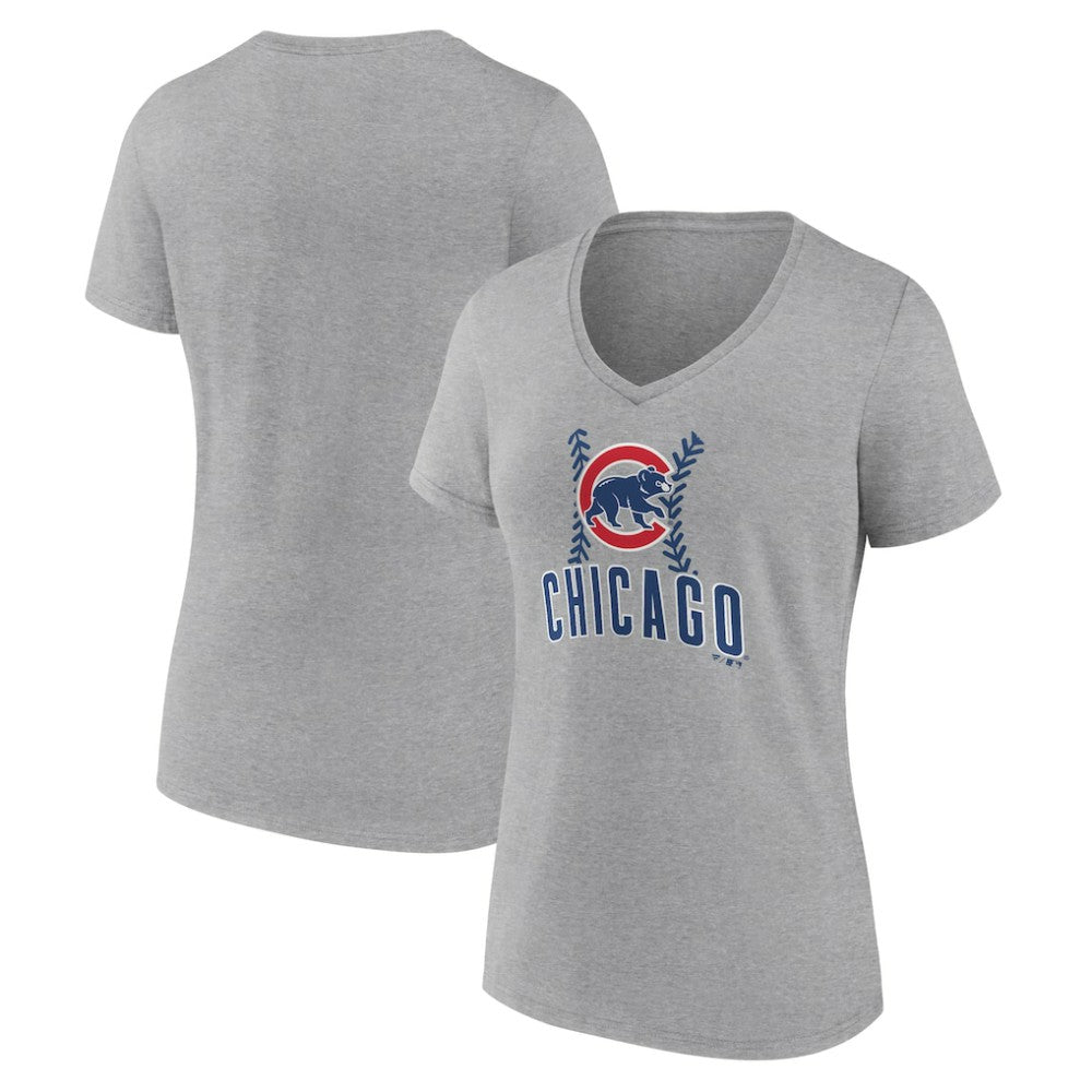 Chicago Cubs Women's Fastball V-Neck T-Shirt Near Me