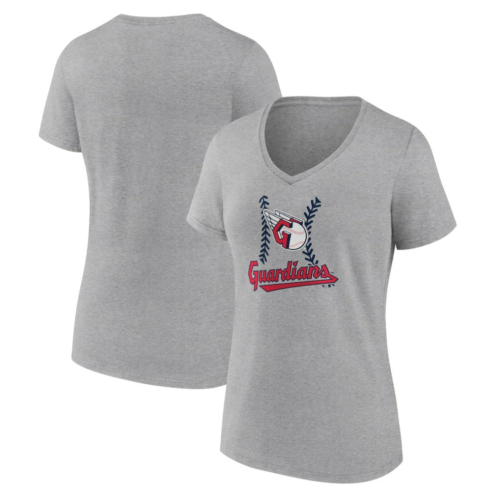Cleveland Guardians Women's Fastball V-Neck T-Shirt for sale