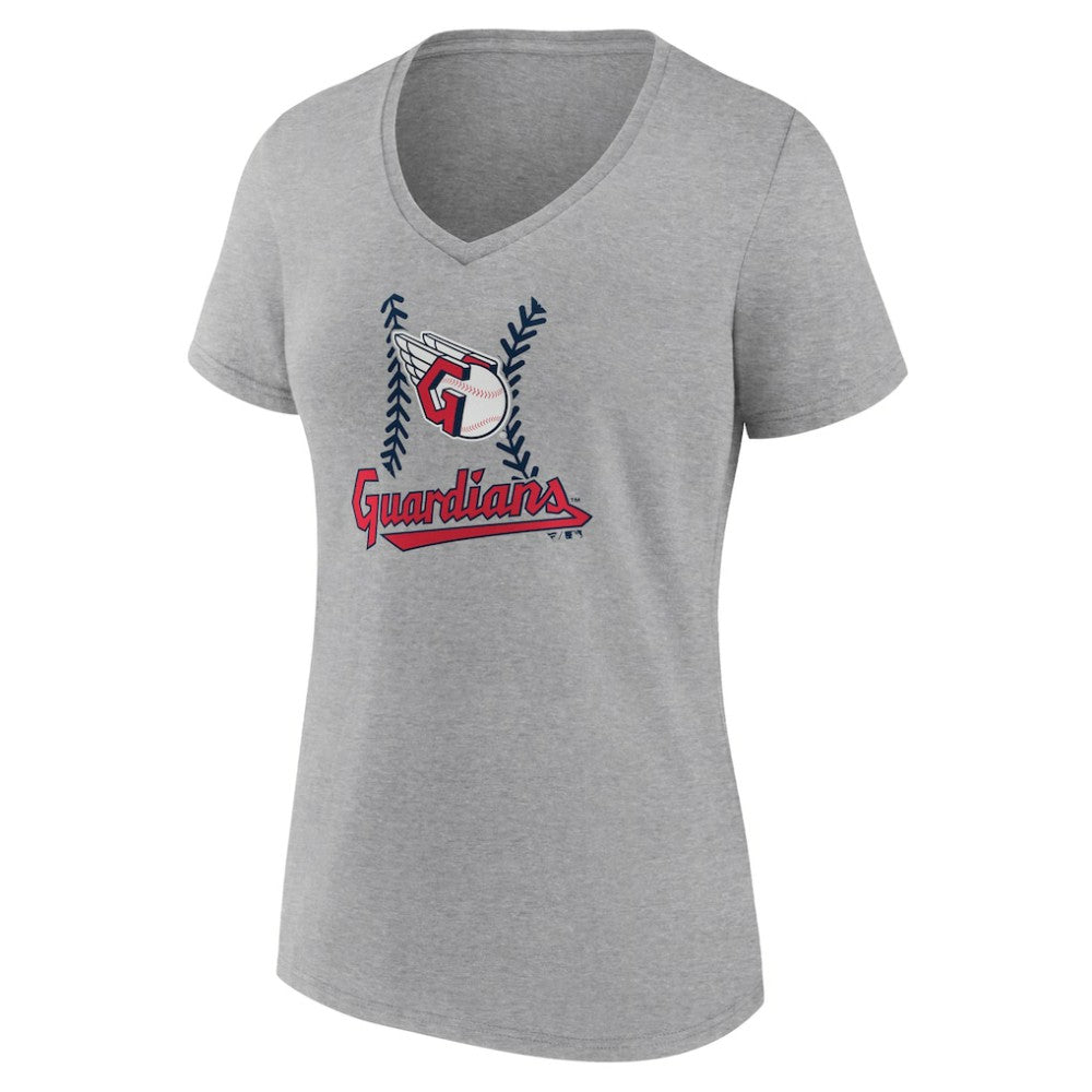 Cleveland Guardians Women's Fastball V-Neck T-Shirt for sale