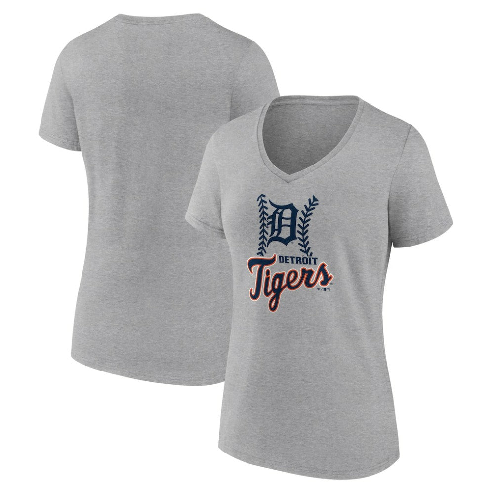 Detroit Tigers Women's Fastball V-Neck T-Shirt Discount