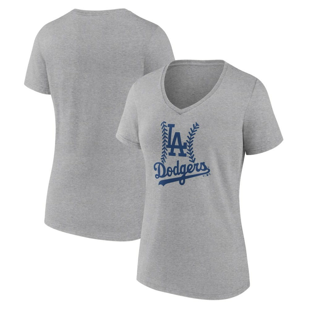 Los Angeles Dodgers Women's Fastball V-Neck T-Shirt Discount