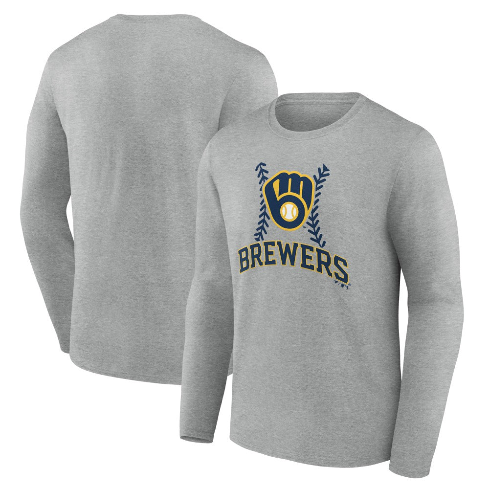 Milwaukee Brewers Fastball Long Sleeve T-Shirt Discount
