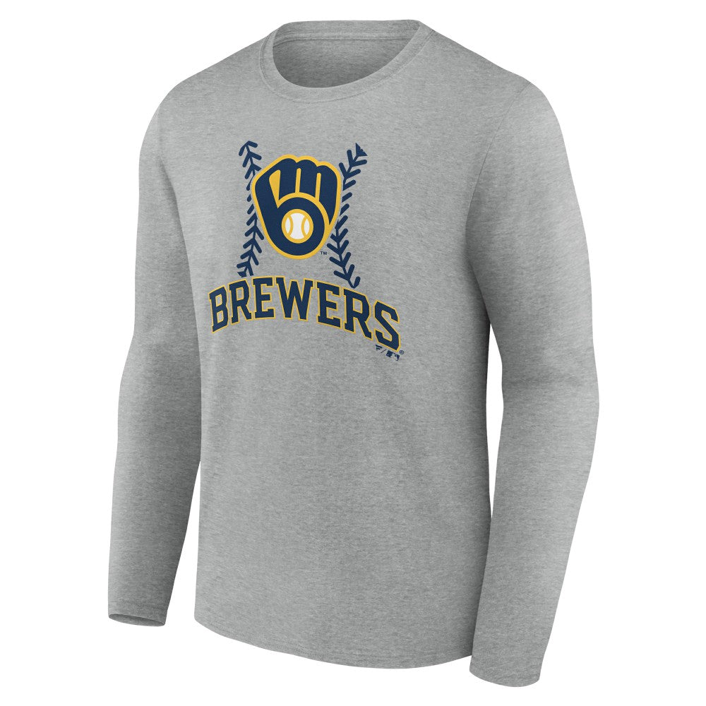Milwaukee Brewers Fastball Long Sleeve T-Shirt Discount
