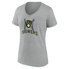 Milwaukee Brewers Women's Fastball V-Neck T-Shirt Near Me