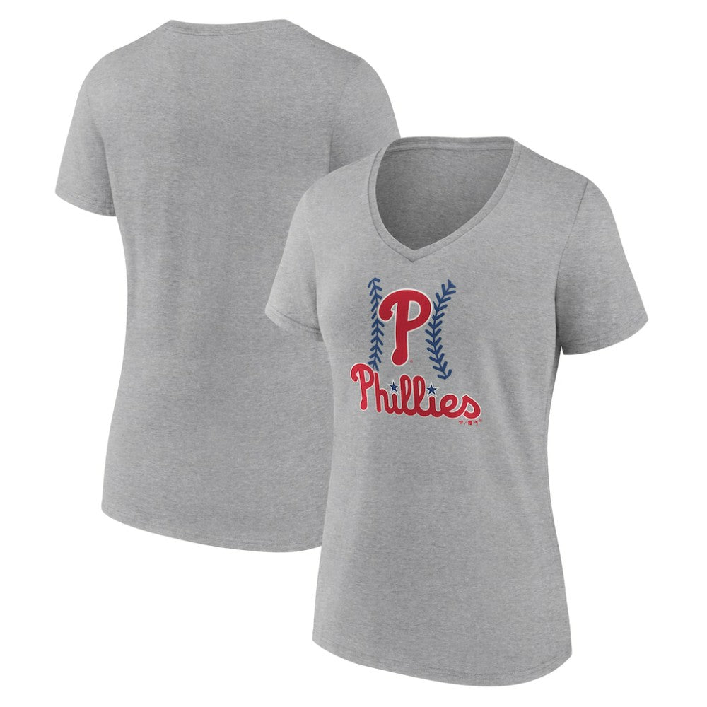 Philadelphia Phillies Women's Fastball V-Neck T-Shirt Near Me