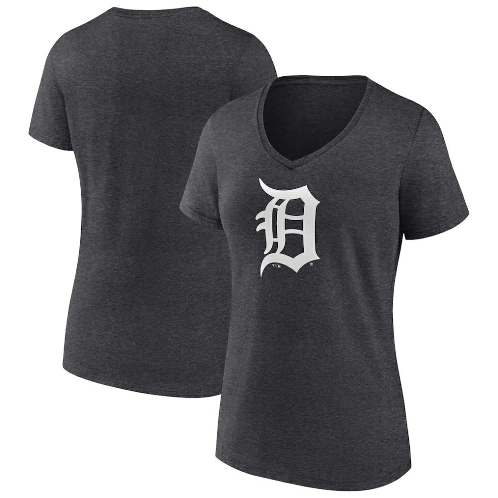 Detroit Tigers Women's Monochrome V-Neck T-Shirt Sale