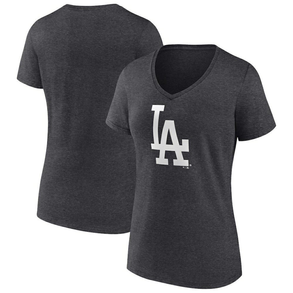 Los Angeles Dodgers Women's Monochrome V-Neck T-Shirt Sale