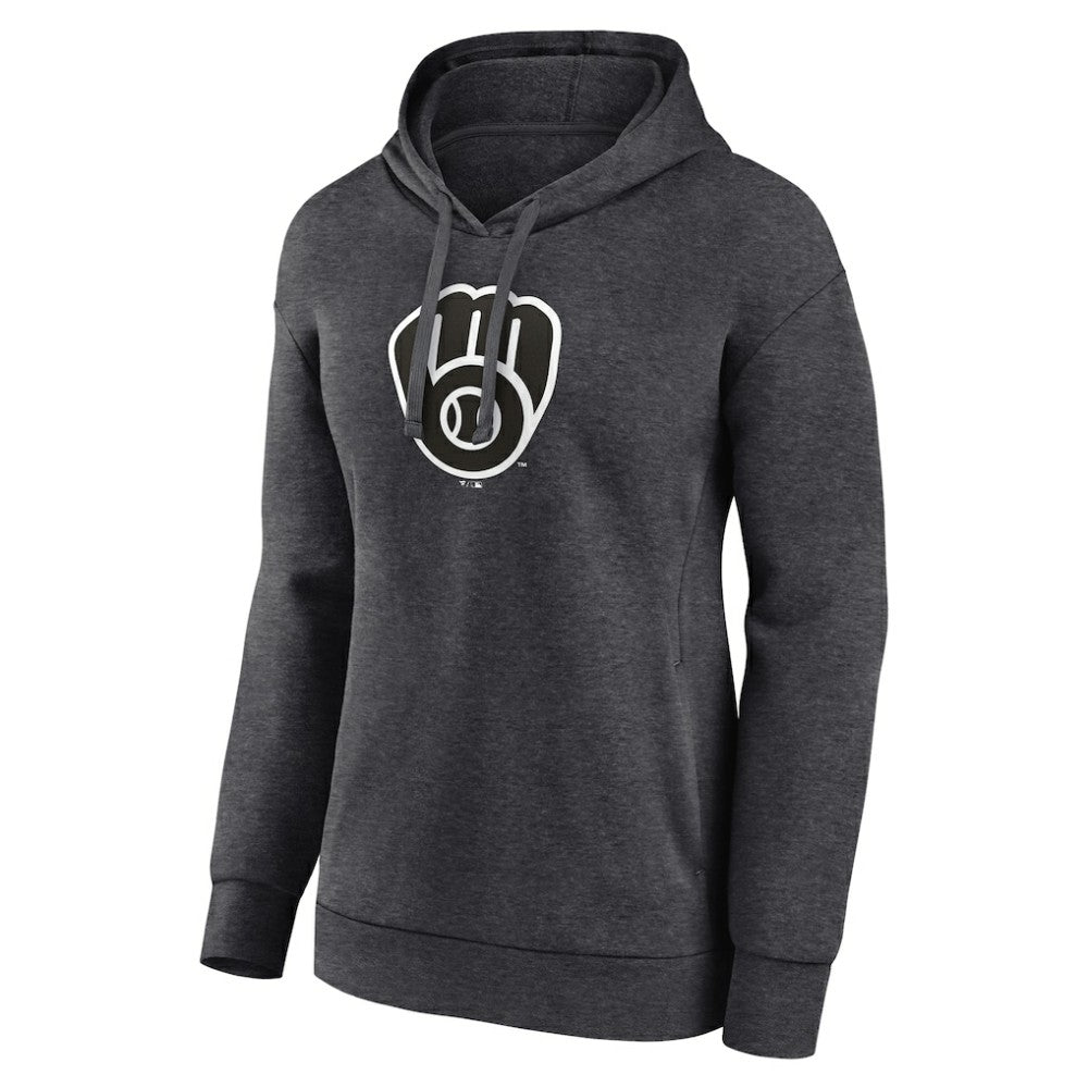 Milwaukee Brewers Women's Monochrome Pullover Hoodie for sale