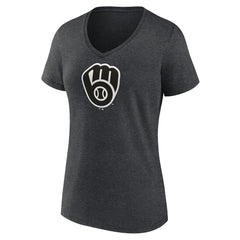 Milwaukee Brewers Women's Monochrome V-Neck T-Shirt Online