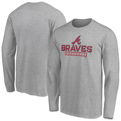 Atlanta Braves Evanston Stencil Long Sleeve T-Shirt Sale