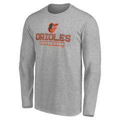 Baltimore Orioles Evanston Stencil Long Sleeve T-Shirt Near Me
