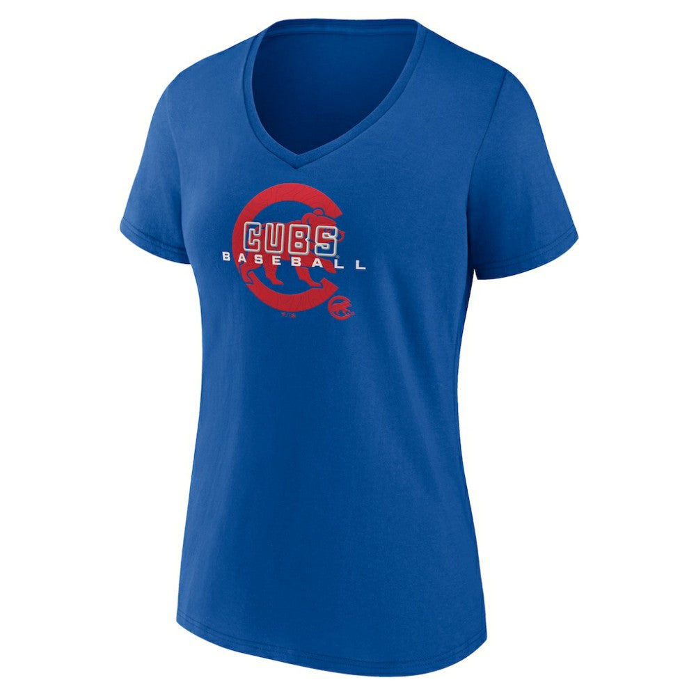 Chicago Cubs Women's Stellar V-Neck T-Shirt Outlet
