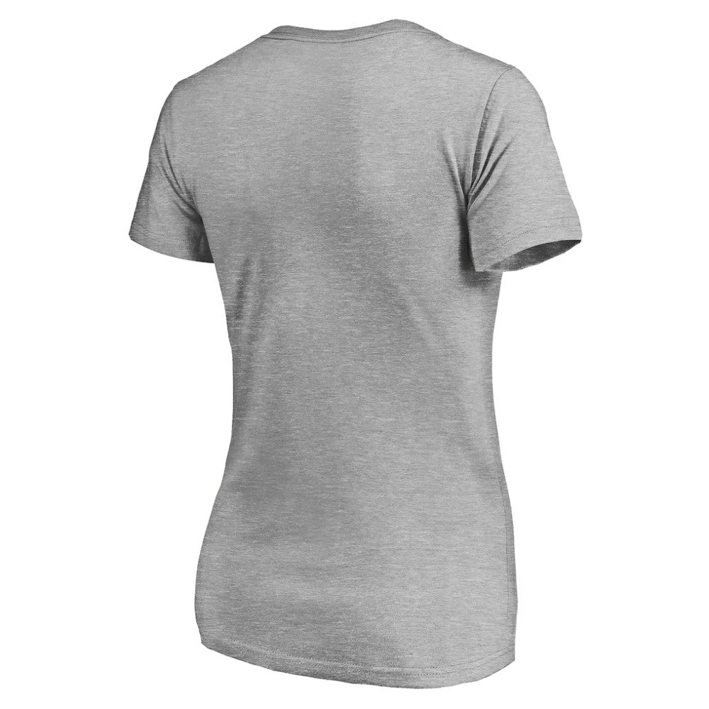 Chicago Cubs Women's Evanston Stencil V-Neck T-Shirt Sale