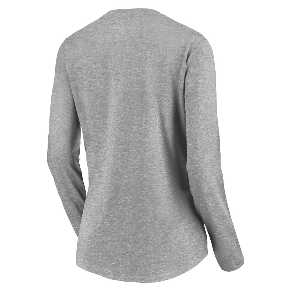 Cincinnati Reds Women's Evanston Stencil Long Sleeve V-Neck T-Shirt for sale
