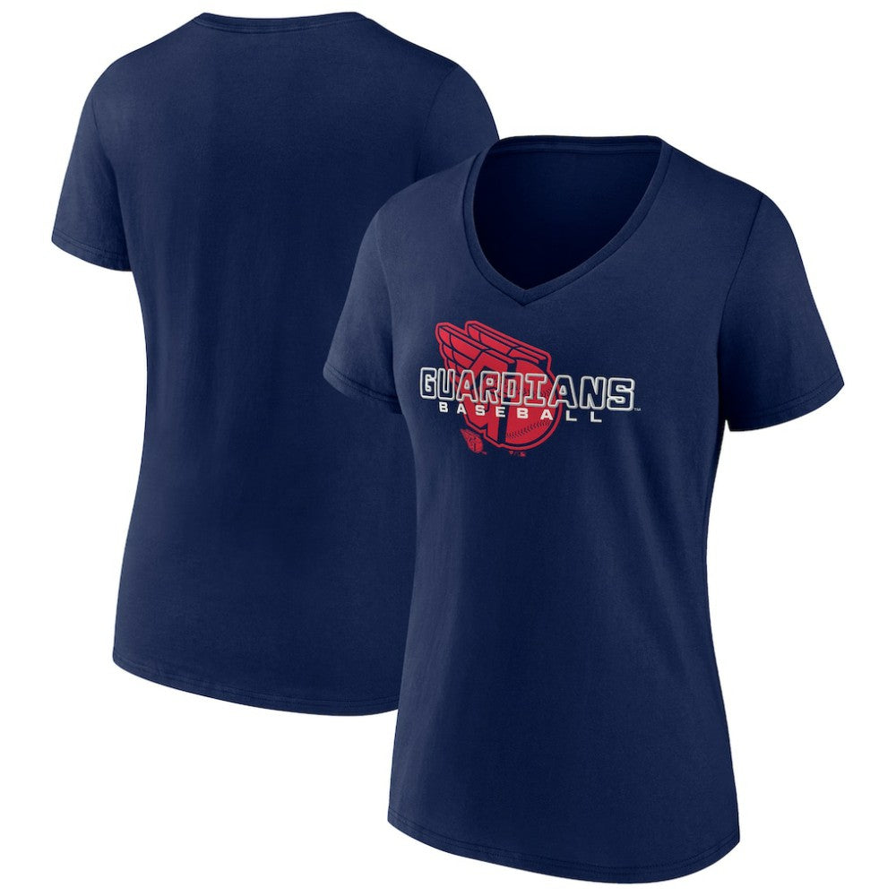 Cleveland Guardians Women's Stellar V-Neck T-Shirt Discount